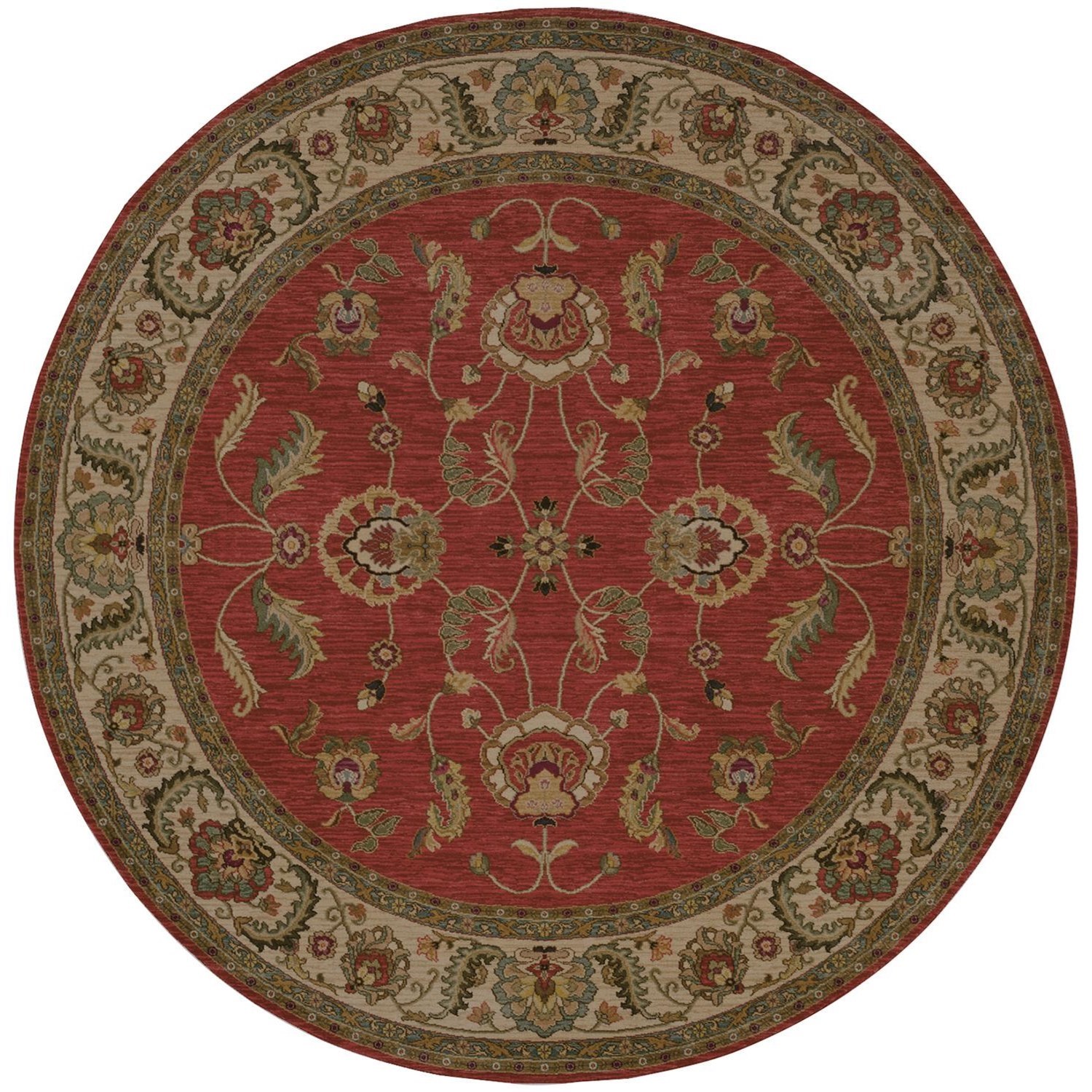 Karastan Rugs Ashara 2'6x8' Agra Red Rug Runner Darvin Furniture Rug